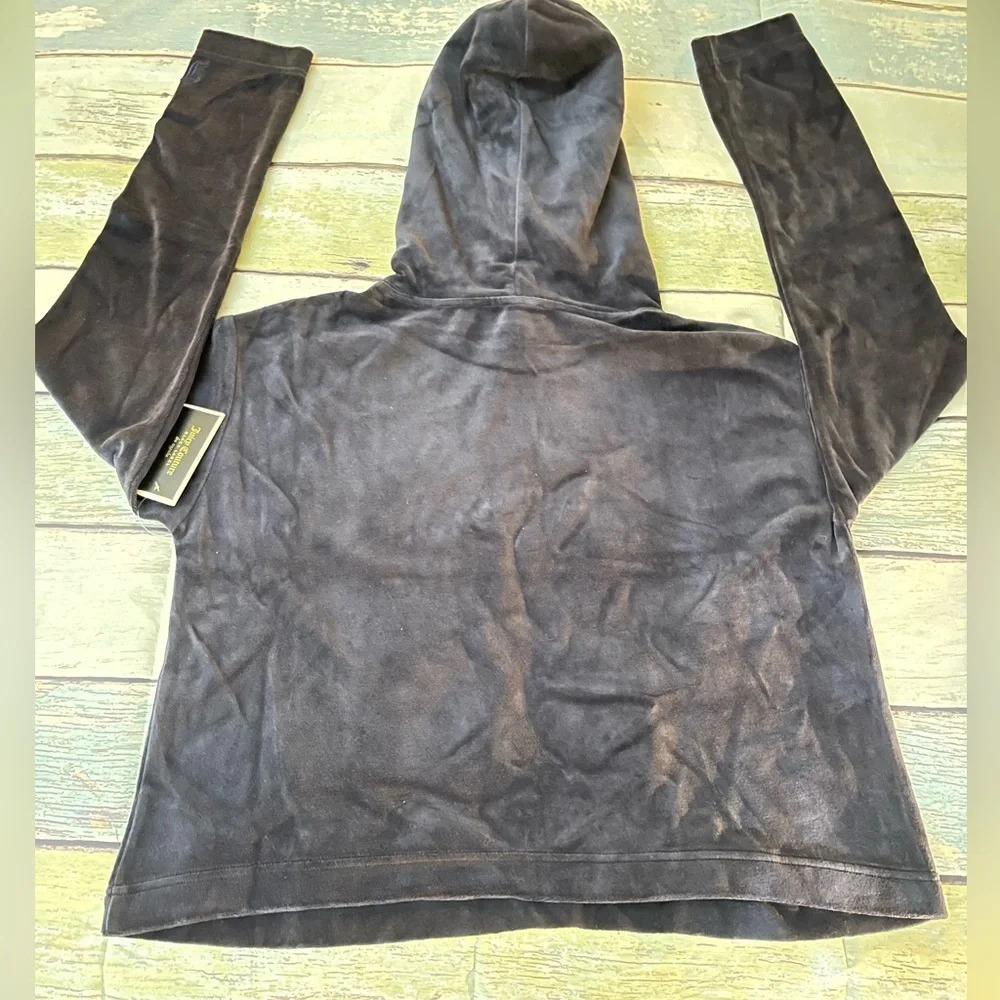 Juicy Couture Velour Hooded Pullover, Regal (Blue), Medium, NWT - Picture 8 of 14